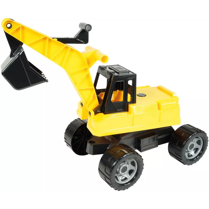 Lena GIGA TRUCKS Ekskavators, Ekskavators, 3 g., Plastmasa, Melns, Dzeltens