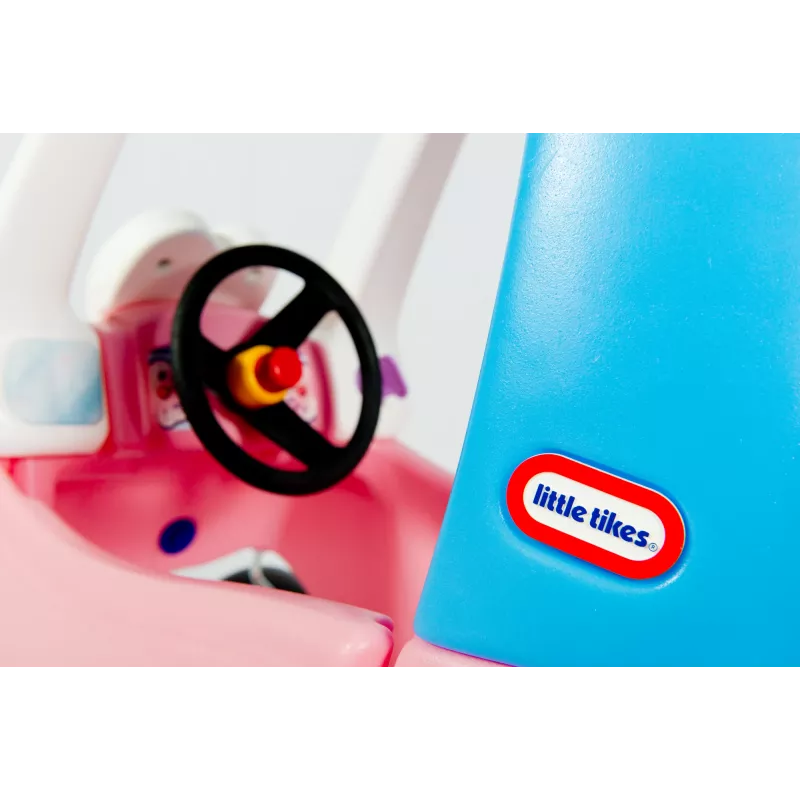 Little Tikes Cozy Coupe Princess, 1.5 gadi, 4 riteņi, Plastmasa, Zila, Rozā, Balta