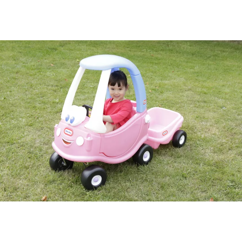 Little Tikes Cozy Coupe Princess, 1.5 gadi, 4 riteņi, Plastmasa, Zila, Rozā, Balta
