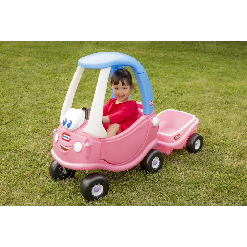 Little Tikes Cozy Coupe Princess, 1.5 gadi, 4 riteņi, Plastmasa, Zila, Rozā, Balta