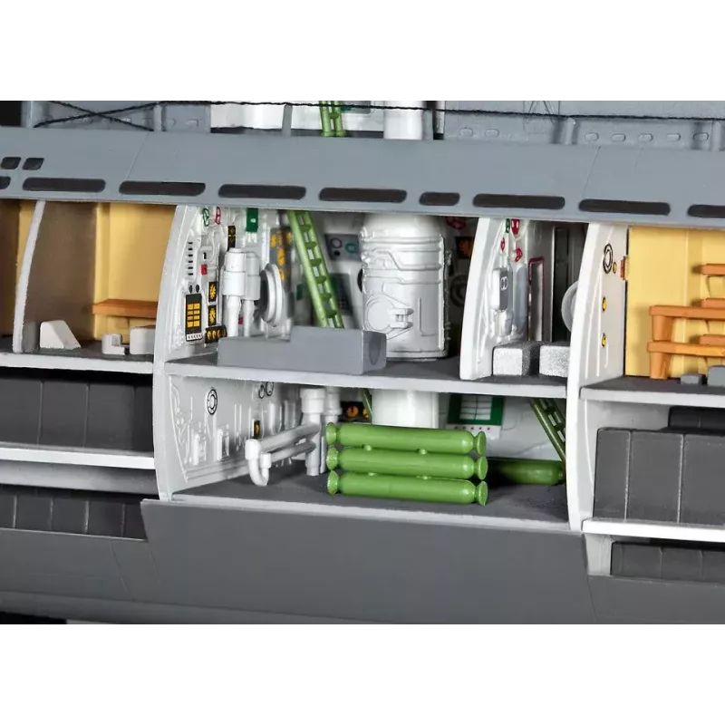 Zemūdenes modelis Revell U-Boot Typ XXI U 2540 & Interieur
