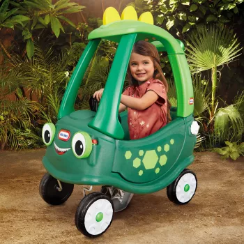 Little Tikes Cozy Coupe Dino, 1.5 gadi, 4 riteņi, Plastmasa, Melns, Zaļš