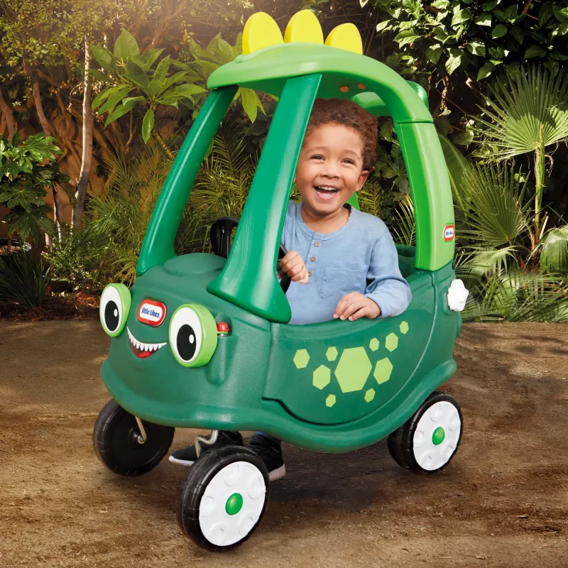 Little Tikes Cozy Coupe Dino, 1.5 gadi, 4 riteņi, Plastmasa, Melns, Zaļš
