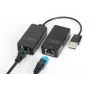 DIGITUS USB pagarinātājs USB 2.0 lietošanai ar Cat5/5e/6 (UTP STP vai SFT) kabeli līdz 50m