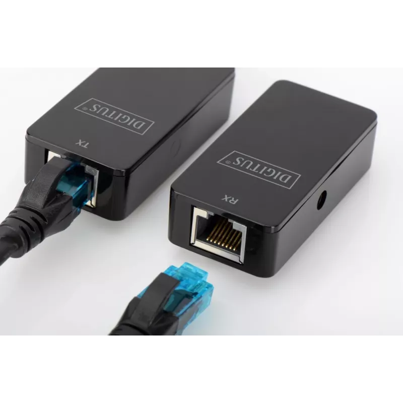 DIGITUS USB pagarinātājs USB 2.0 lietošanai ar Cat5/5e/6 (UTP STP vai SFT) kabeli līdz 50m