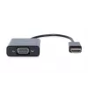DIGITUS HDMI uz VGA pārveidotāja adapteris A tips - VGA (D-Sub) savienotājs, 3,5 mm audio ligzda, melns