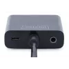 DIGITUS HDMI uz VGA pārveidotāja adapteris A tips - VGA (D-Sub) savienotājs, 3,5 mm audio ligzda, melns
