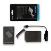 HDD/SSD korpuss i-tec MySafe USB 3.0 Easy 2,5 collu ārējais korpuss melns