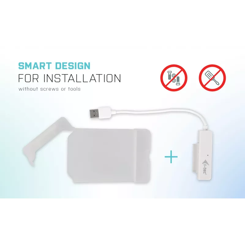 HDD/SSD korpuss i-tec MySafe USB 3.0 Easy 2,5 collu ārējais korpuss – balts