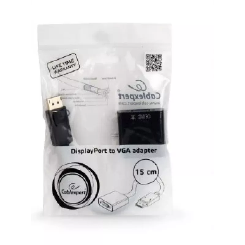 GEMBIRD DisplayPort 1.1 uz VGA adaptera kabelis 15cm