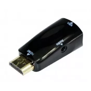 Gembird A-HDMI-VGA-02 kabeļa dzimuma mainītājs VGA D-Sub melns