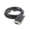 GEMBIRD HDMI uz VGA un audio adaptera kabelis, viena pieslēgvieta, 1,8 m - melns
