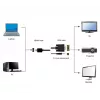 GEMBIRD HDMI uz VGA un audio adaptera kabelis, viena pieslēgvieta, 1,8 m - melns