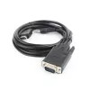GEMBIRD HDMI uz VGA un audio adaptera kabelis, viena pieslēgvieta, 1,8 m - melns