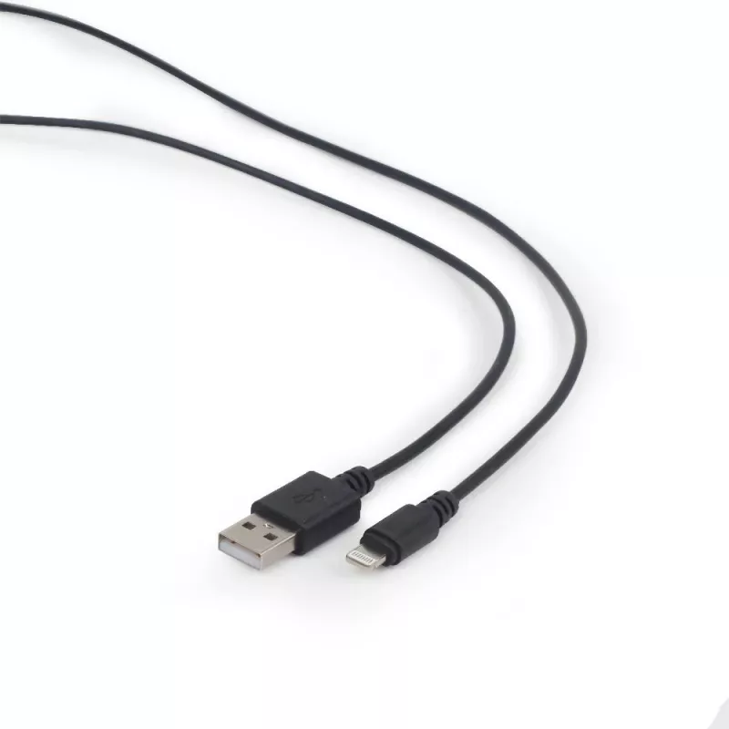 GEMBIRD USB uz Apple Lightning sinhronizācijas un uzlādes kabelis, 2m - melns