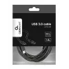 USB kabelis Gembird CCP-USB3-AMCM-6 USB 3.2 Gen 1 (USB-C uz USB-A) 1,8 m melns