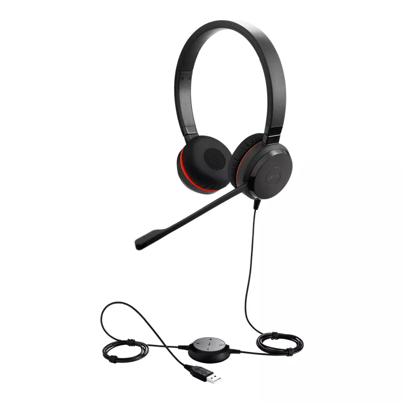 Jabra EVOLVE 30 II MS Stereo, vadu, 150 - 7000 Hz, birojam/zvanu centram, 171 g, austiņas, melna