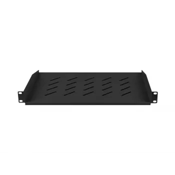 Rack shelf LANBERG AK-1008-B 1U 19 inch depth 315 mm width 482.6 mm height 44.5 mm Melns max load 25 kg