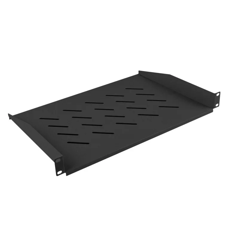 Rack shelf LANBERG AK-1008-B 1U 19 inch depth 315 mm width 482.6 mm height 44.5 mm Melns max load 25 kg