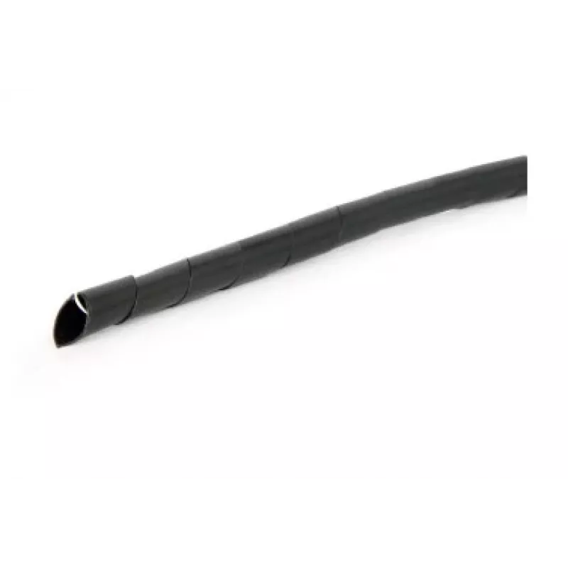 GEMBIRD 12mm spirāles tipa kabeļu aptinums, 10 m - Melns