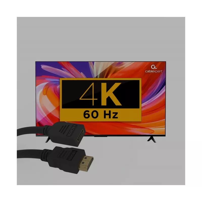 GEMBIRD ātrdarbīgs HDMI pagarinātāja kabelis ar Ethernet, 50 cm