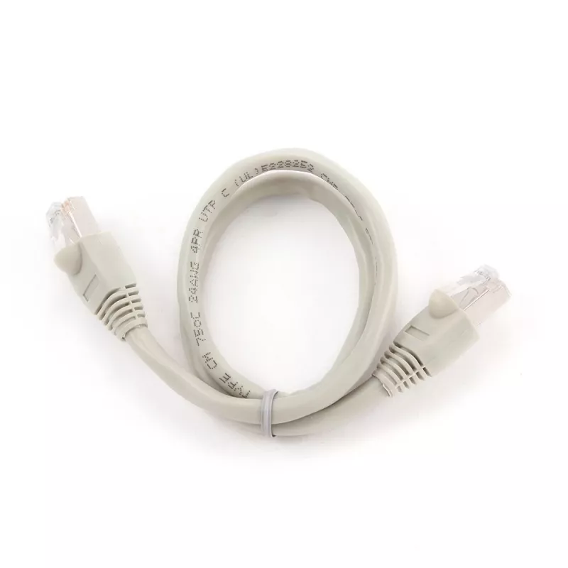 Tīkla kabelis Gembird Cat6 U/UTP PP6U-0.5M, 0,5 m, RJ-45 vīrišķais–RJ-45 vīrišķais, balts, AWG24