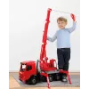 Lena GIGA TRUCKS ugunsdzēsēju celtņa mašīna Arocs, Celtņa mašīnas modelis, 3 gadi, Melna, Pelēka, Sarkana