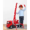 Lena GIGA TRUCKS ugunsdzēsēju celtņa mašīna Arocs, Celtņa mašīnas modelis, 3 gadi, Melna, Pelēka, Sarkana