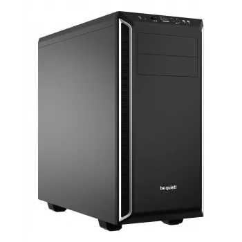 be quiet Pure Base 600 Midi Tower Melns, Sudrabs