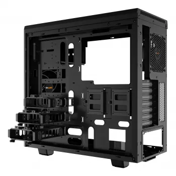 be quiet Pure Base 600 Midi Tower Melns, Sudrabs