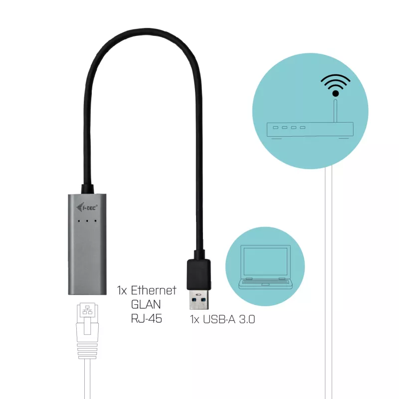 Ethernet adapteris i-tec Metal USB 3.0 U3METALGLAN