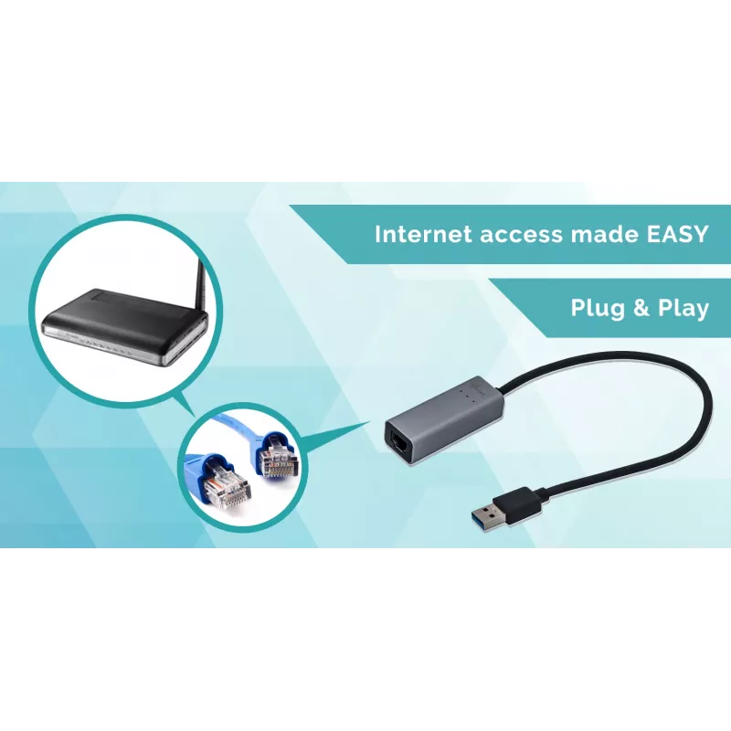 Ethernet adapteris i-tec Metal USB 3.0 U3METALGLAN