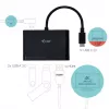 USB-C uz HDMI ceļojumu adapteris ITEC i-tec USB C HDMI Travel Adapter PD/Data — melns, mikroshēmojums RTS5403/RTS5404/RTS5411/PS176, 90×58×14 mm