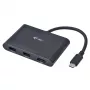 USB-C uz HDMI ceļojumu adapteris ITEC i-tec USB C HDMI Travel Adapter PD/Data — melns, mikroshēmojums RTS5403/RTS5404/RTS5411/PS176, 90×58×14 mm