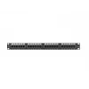 Plāksteru panelis 1U LANBERG PPU5-1024-B — 24 portu CAT5e, metāla, melns, 445×32,5×44,5 mm