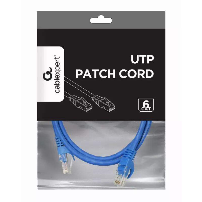 GEMBIRD komutācijas kabelis - CAT6 - UTP - 50cm - Blue