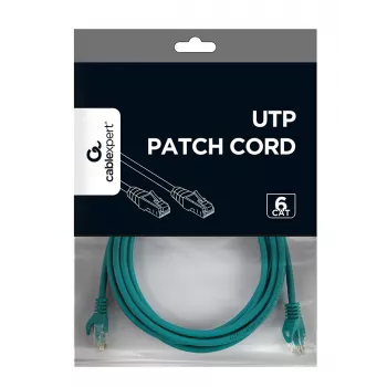 Tīkla kabelis Gembird PP6U-3M RJ-45 Cat6 3m Zaļš