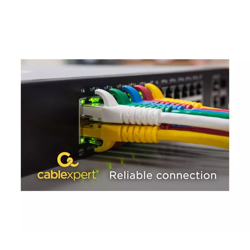 GEMBIRD komutācijas kabelis - CAT6 - UTP - 5m - zaļa
