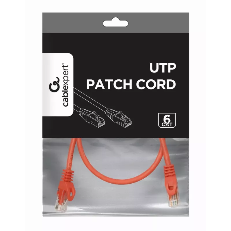 GEMBIRD komutācijas kabelis - CAT6 - UTP - 50cm - Red