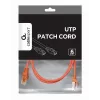 GEMBIRD patch vads - CAT6 - UTP - 1 m - sarkans