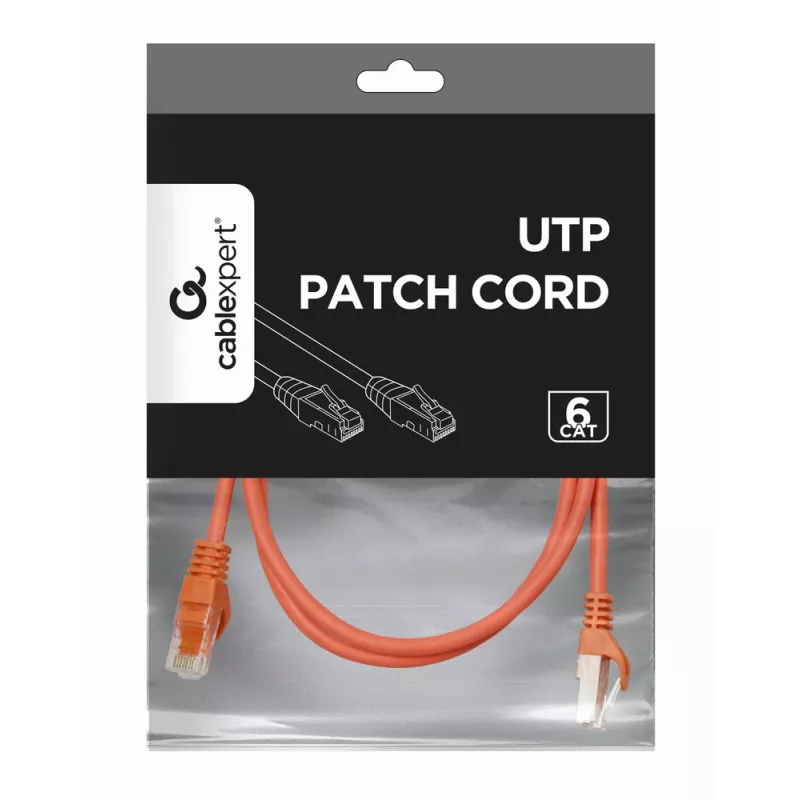 GEMBIRD patch vads - CAT6 - UTP - 1 m - sarkans