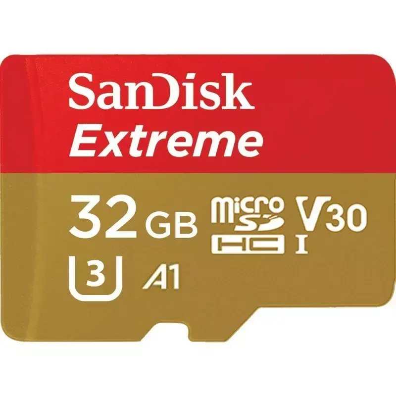 WESTERN DIGITAL SanDisk micro SDXC Extreme 32GB (A1/ V30/ U3/ UHS-I/ Cl.10/ R100/ W60) + adapteris darbības kamerai