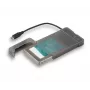 i-tec MySafe USB-C 3.1 Gen. 2 easy, HDD/SSD korpuss, 2.5 collas, Serial ATA, Serial ATA II, Serial ATA III, 10 Gbit/s, USB savienojamība, melns