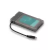 i-tec MySafe USB-C 3.1 Gen. 2 easy, HDD/SSD korpuss, 2.5 collas, Serial ATA, Serial ATA II, Serial ATA III, 10 Gbit/s, USB savienojamība, melns