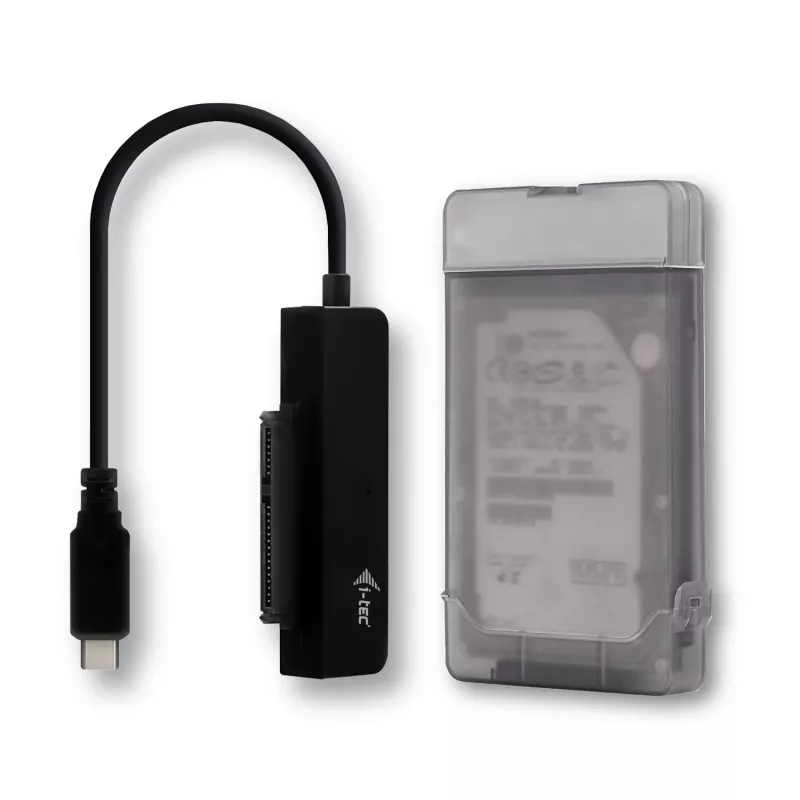 i-tec MySafe USB-C 3.1 Gen. 2 easy, HDD/SSD korpuss, 2.5 collas, Serial ATA, Serial ATA II, Serial ATA III, 10 Gbit/s, USB savienojamība, melns