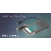 i-tec MySafe USB-C 3.1 Gen. 2 easy, HDD/SSD korpuss, 2.5 collas, Serial ATA, Serial ATA II, Serial ATA III, 10 Gbit/s, USB savienojamība, melns