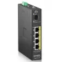 Zyxel RGS100-5P Nepārvaldāms L2 Gigabitu Ethernet (10/100/1000) Power over Ethernet (PoE) Melns