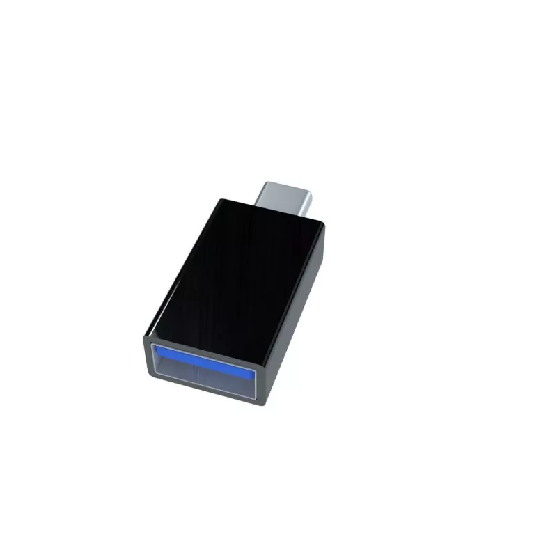 USB grafikas adapteris Gembird A-USB3-CMAF-01 — USB Type-C uz USB (USB 2.0 / 3.2 Gen 1), kompakts, melns