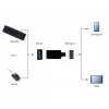 USB grafikas adapteris Gembird A-USB3-CMAF-01 — USB Type-C uz USB (USB 2.0 / 3.2 Gen 1), kompakts, melns