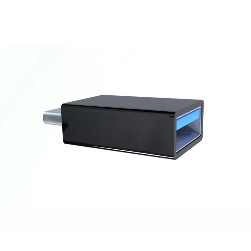 USB grafikas adapteris Gembird A-USB3-CMAF-01 — USB Type-C uz USB (USB 2.0 / 3.2 Gen 1), kompakts, melns